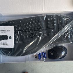 mini keyboard and laser mouse adesso