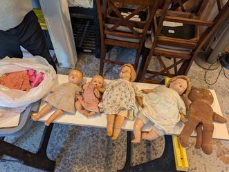 Glass head dolls