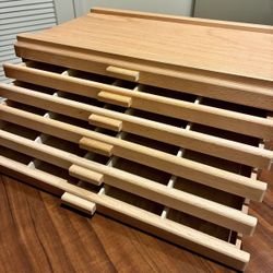 6 Drawer Artist Wood Storage Box