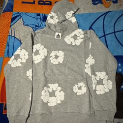 Brand New Grey Denim Tears Hoodie