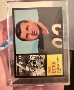 1962 Topps Mike Ditka #17 Vintage Chicago Bears Card – Early Career HOF