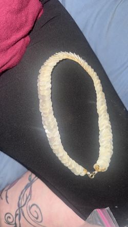 Vintage Mother of Pearl Disc Necklace