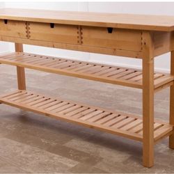 Beautiful 3 Drawer Solid Wood Table 