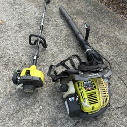 Ryobi Blower And Trimmer