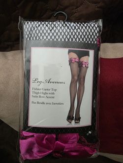 Fishnet Garter Top Tights