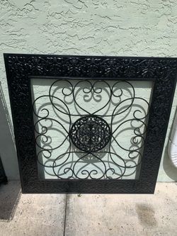 Black Metal Wall Art Picture House