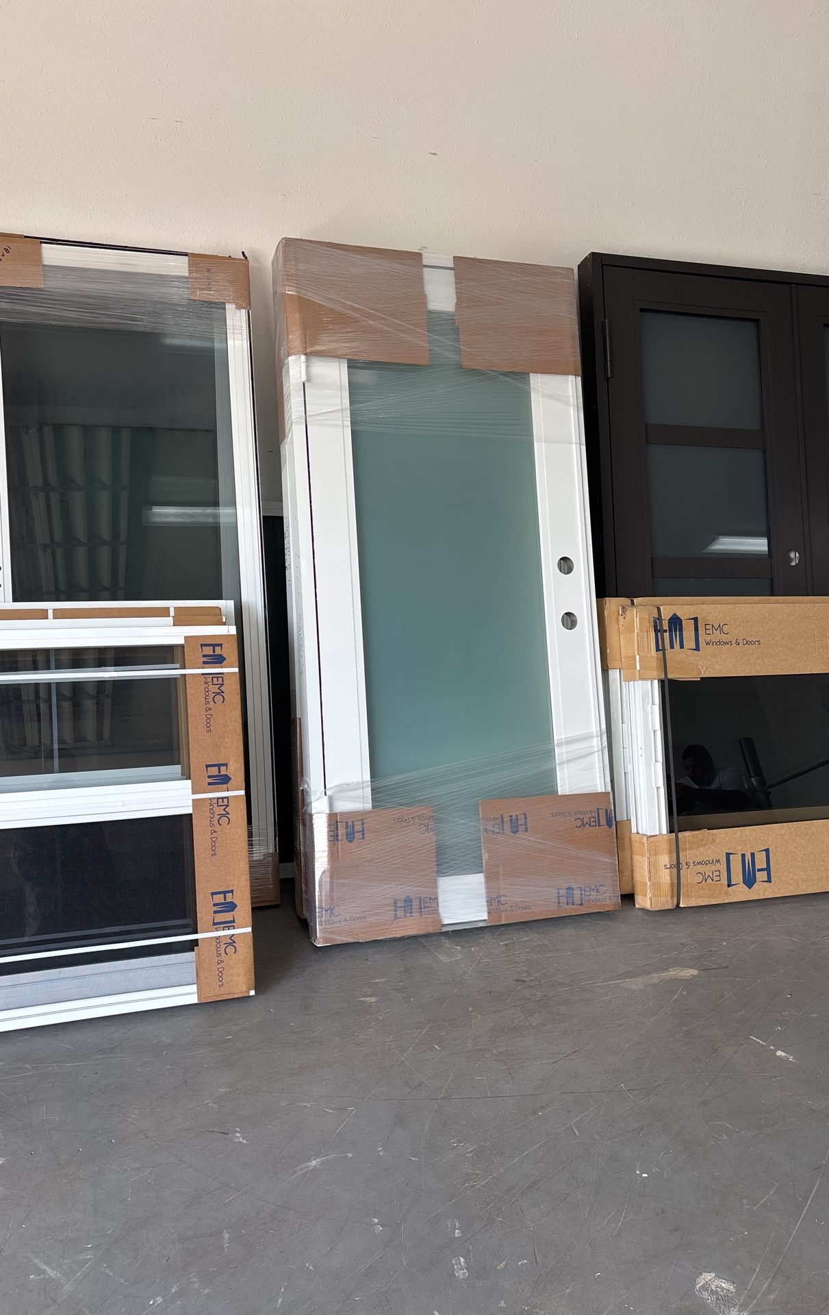 White IMPACT Single Door With Privacy Glass Home & Garden