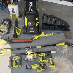 Mower, Pressure Washer, Garden, Tools Set and More. 