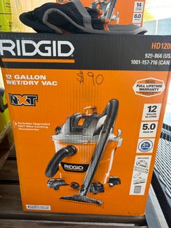 Ridgid 12gall vacuum