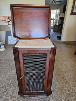 Bombay Co. Cherry Stain Wine Cabinet