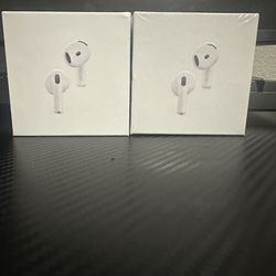 2 AirPods 4 one sealed one opened for testing