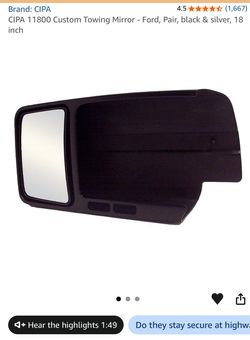 Towing Mirrors for 2002-2012 Ford F-150