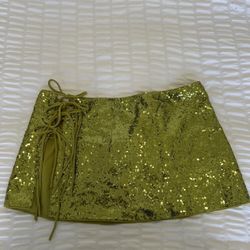 SEQUINS MINI SKIRT 