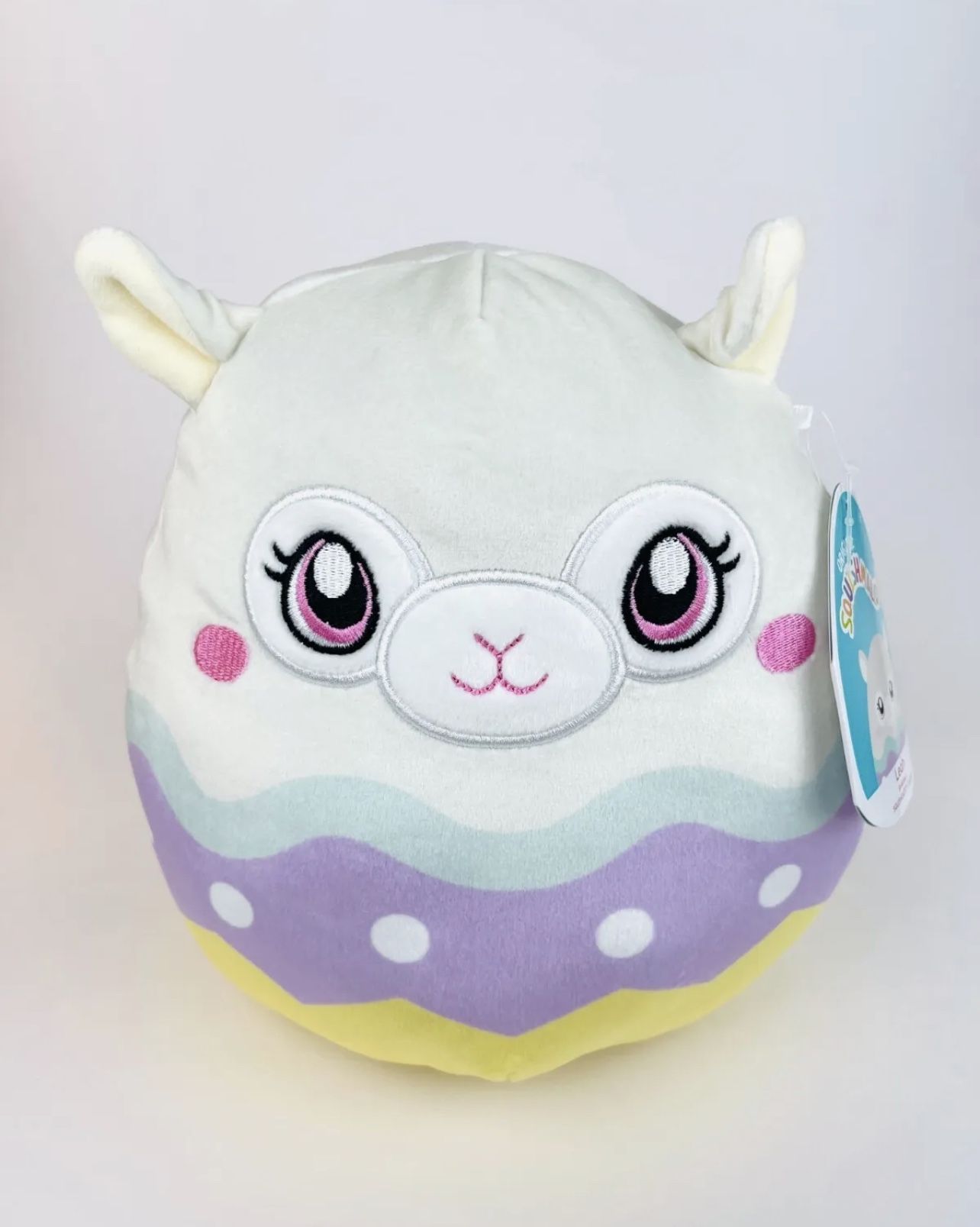 New NWT Squishmallows Leah the Easter Egg Llama 8" Plush Stuffed Animal Toy