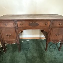 Antique Solid Wood Desk