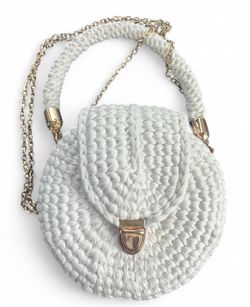Handmade Purse, White, small