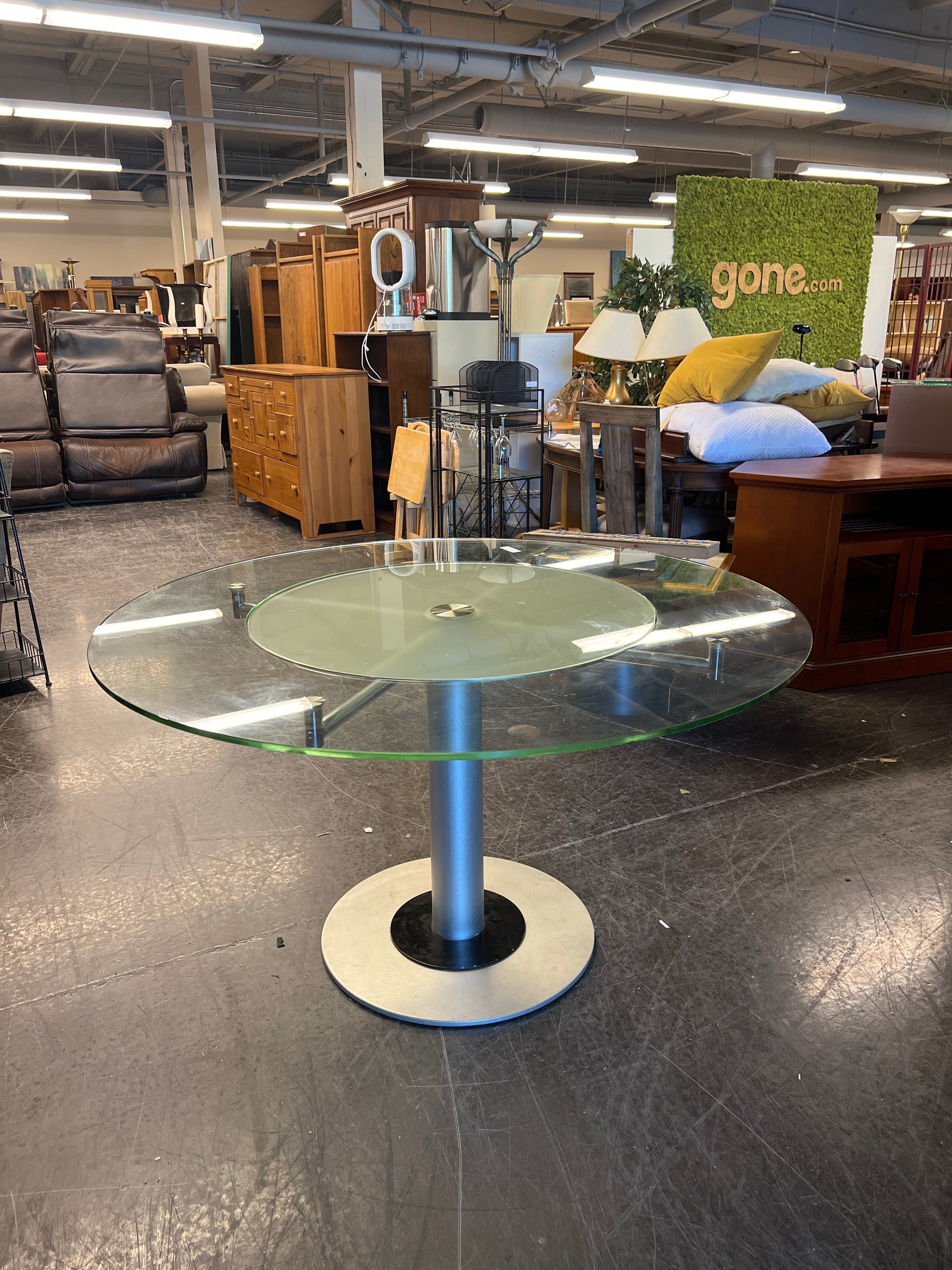 Round Glass Dining Table