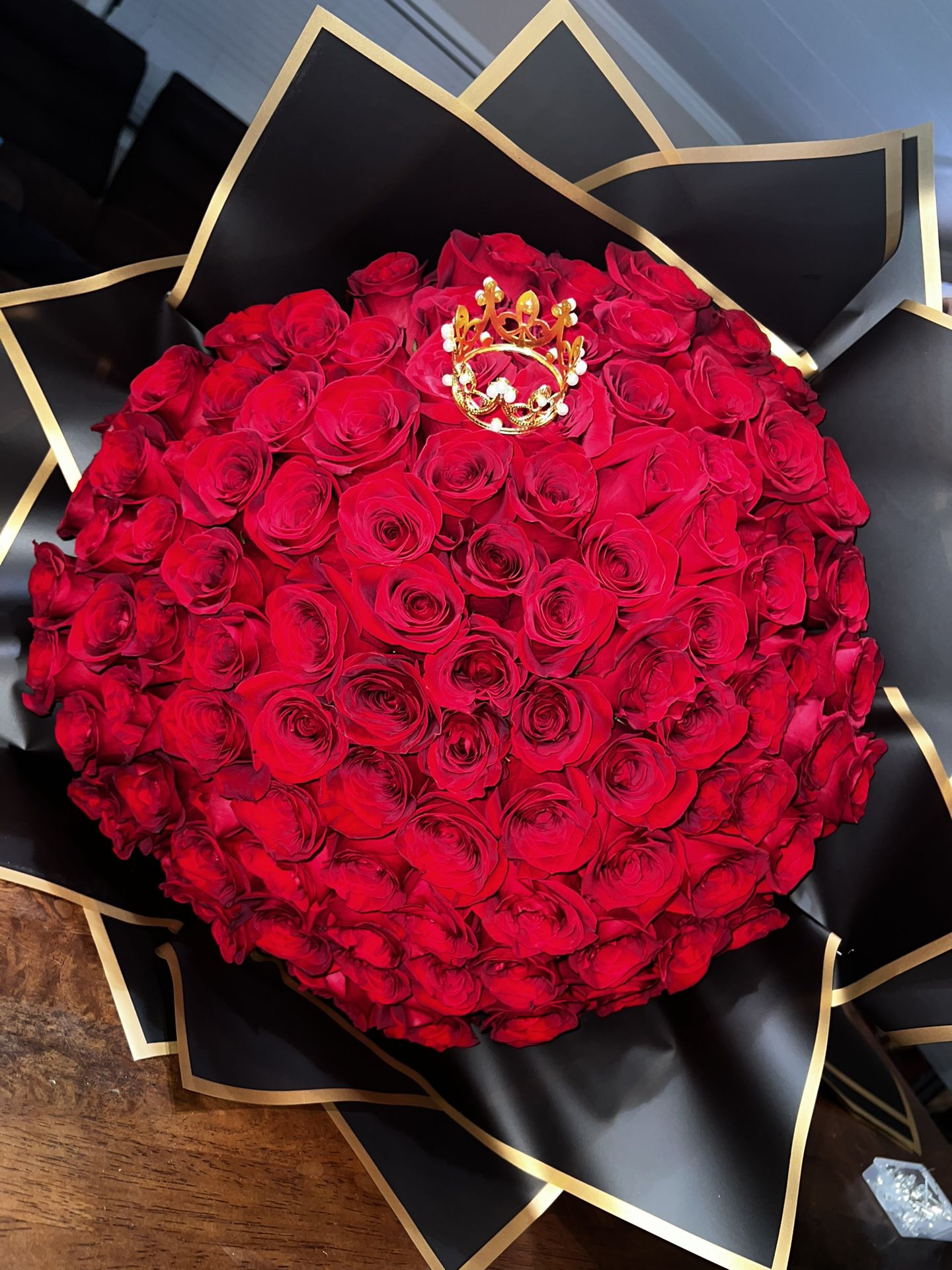 100 Rose Bouquet Ramo Buchon