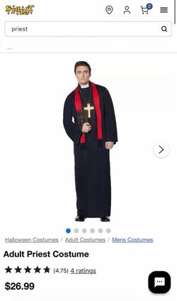 Adult priest costume
