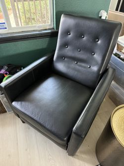 Faux Leather Manual Recliner