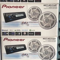 CAR AUDIO COMBO MARINE CAR STEREO MORE 61/2 SPEAKER