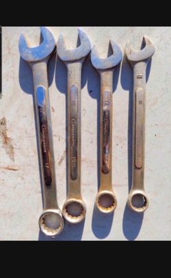 4pc Wrenches Metric Size 13 Thru 17. Missing 16. Price firm  three Three companion brand