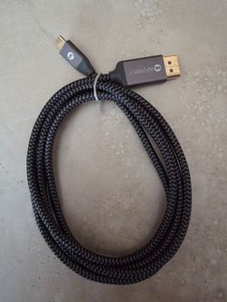 High Quality DisplayPort & USB-C Cable Lot (WARRKY, 4K, 6ft) - Sell All or Separate