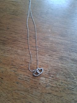 LGD heart necklace(lab grown diamonds,925 sliver)
