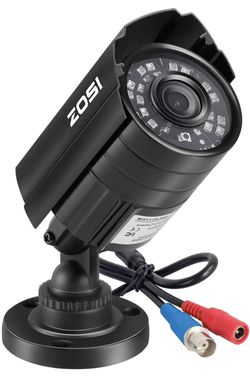 4PACK 1080P HD-TVI Security Camera for Home Office Surveillance CCTV System - Bullet BNC Camera with Night Vision Black