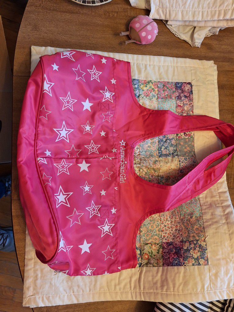 American Girl Pink Starry Night Travel Bag