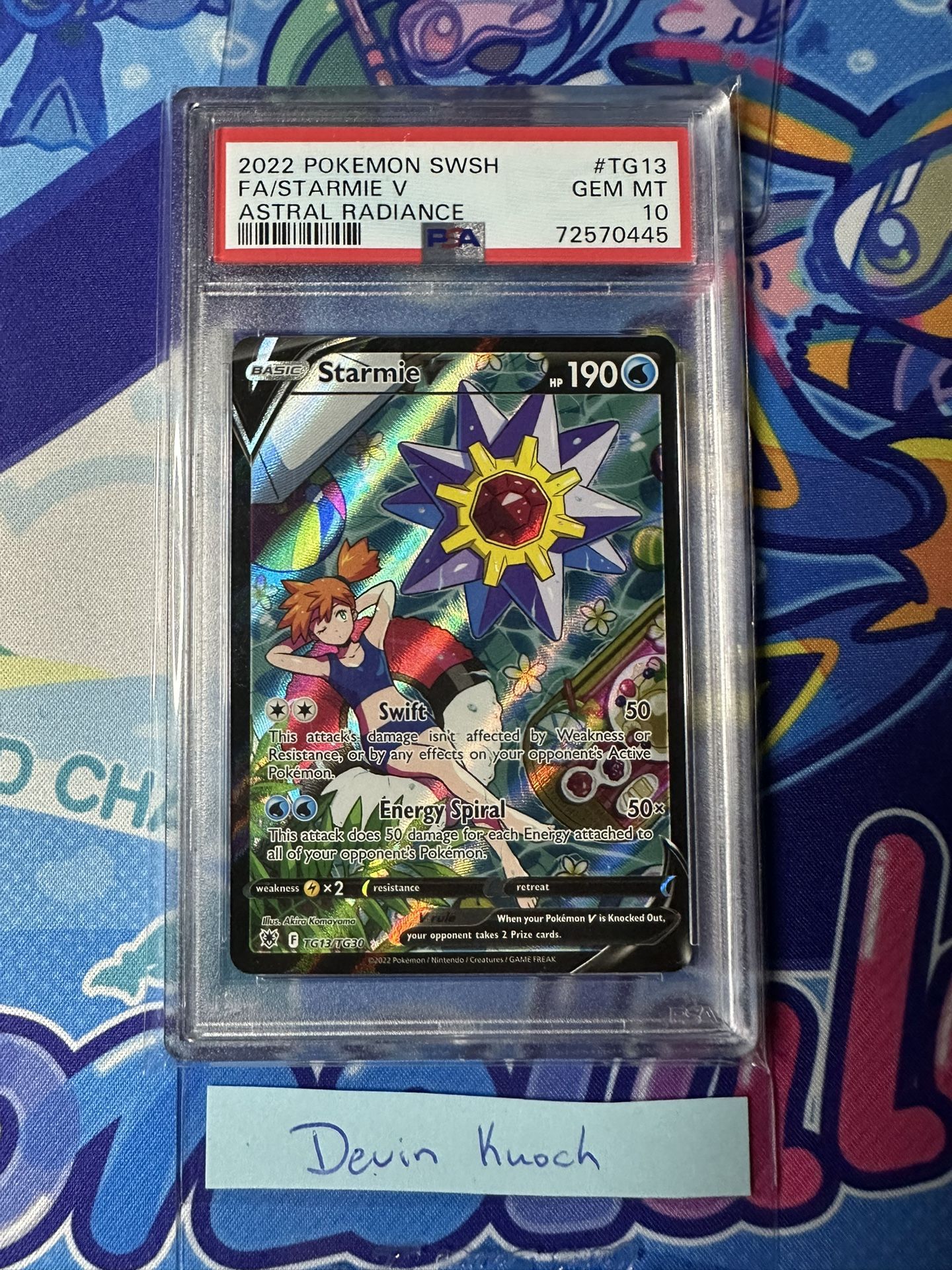 PSA 10 Starmie V #TG13 Pokemon Astral Radiance