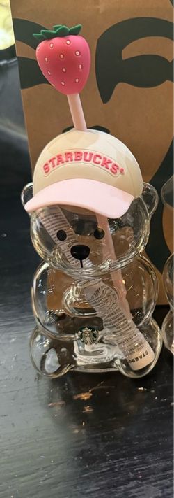 Starbucks Pink Bearista Glass