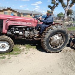 MASSEY FERGUSON 65 DIESEL TRACTOR GOOD CONDITION EVERYTHING WORKS THREE POINT /HIGH and Low /Good Tires All Around ASKING $4500 OBO