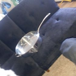 Princess House 5 Qt Deep Dish Frying pan W/ Etched Lid