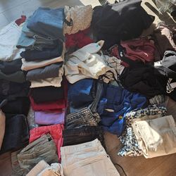 Lots of short Pants, jeans  blouse and jackets
