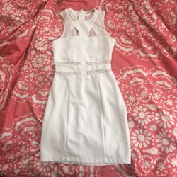 White Mesh Dress