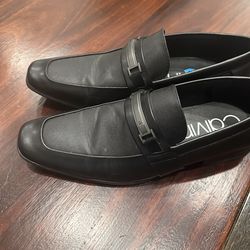 Men's Calvin Klein Brighton Black Dress Casual Slip On Loafer Shoes Size 10