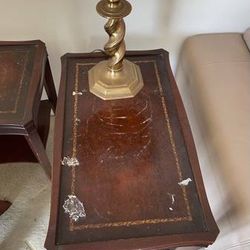 Antique Side Tables & Free Designer Coffee Table