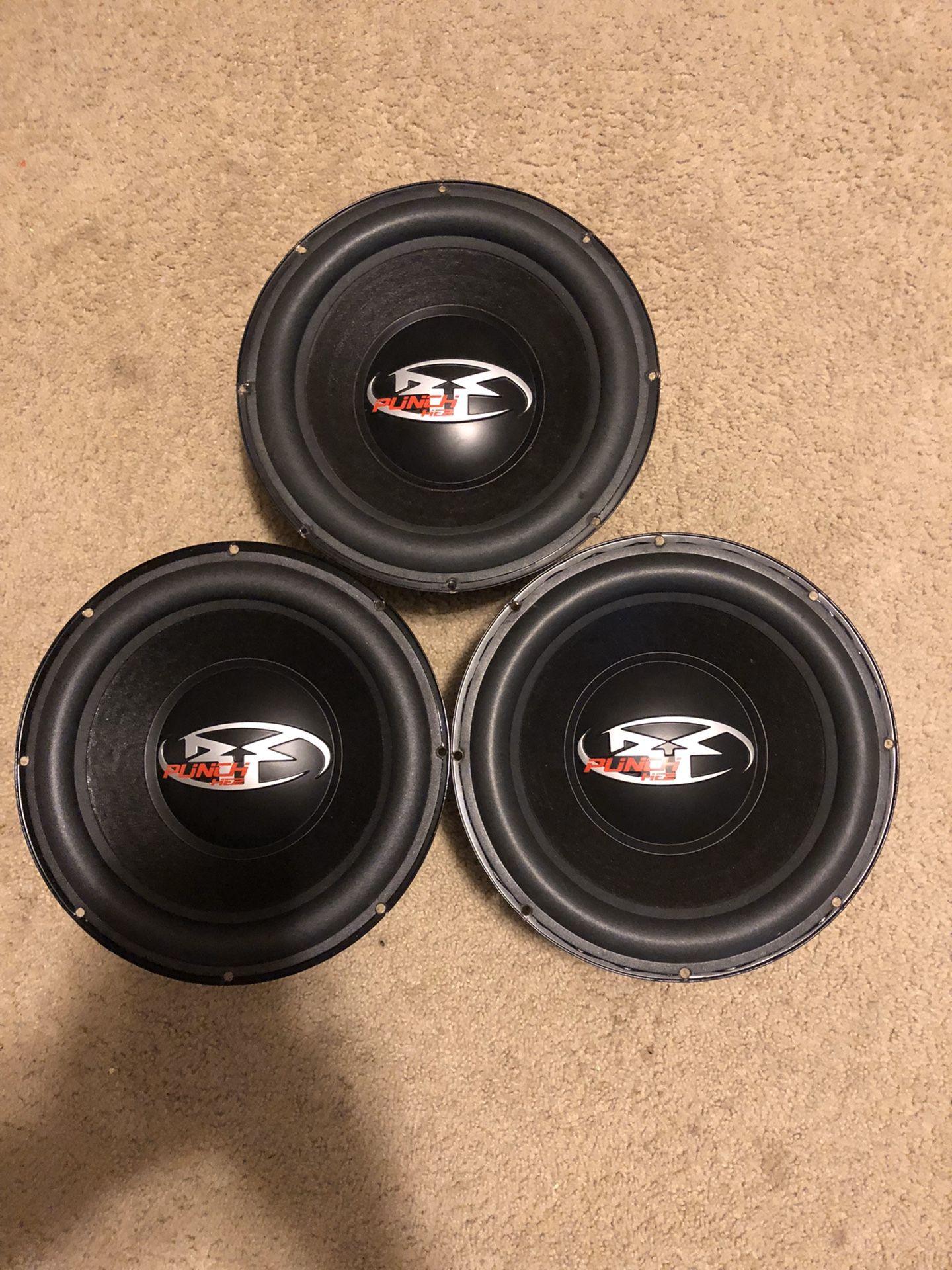 3 Rockford Fosgate HE2 12” Dual 4 ohm subwoofers for Sale in Kent, WA