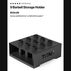 9 Barbell Storage Holder 