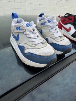 Nike Air Max 1 Toddler Sneakers White Blue