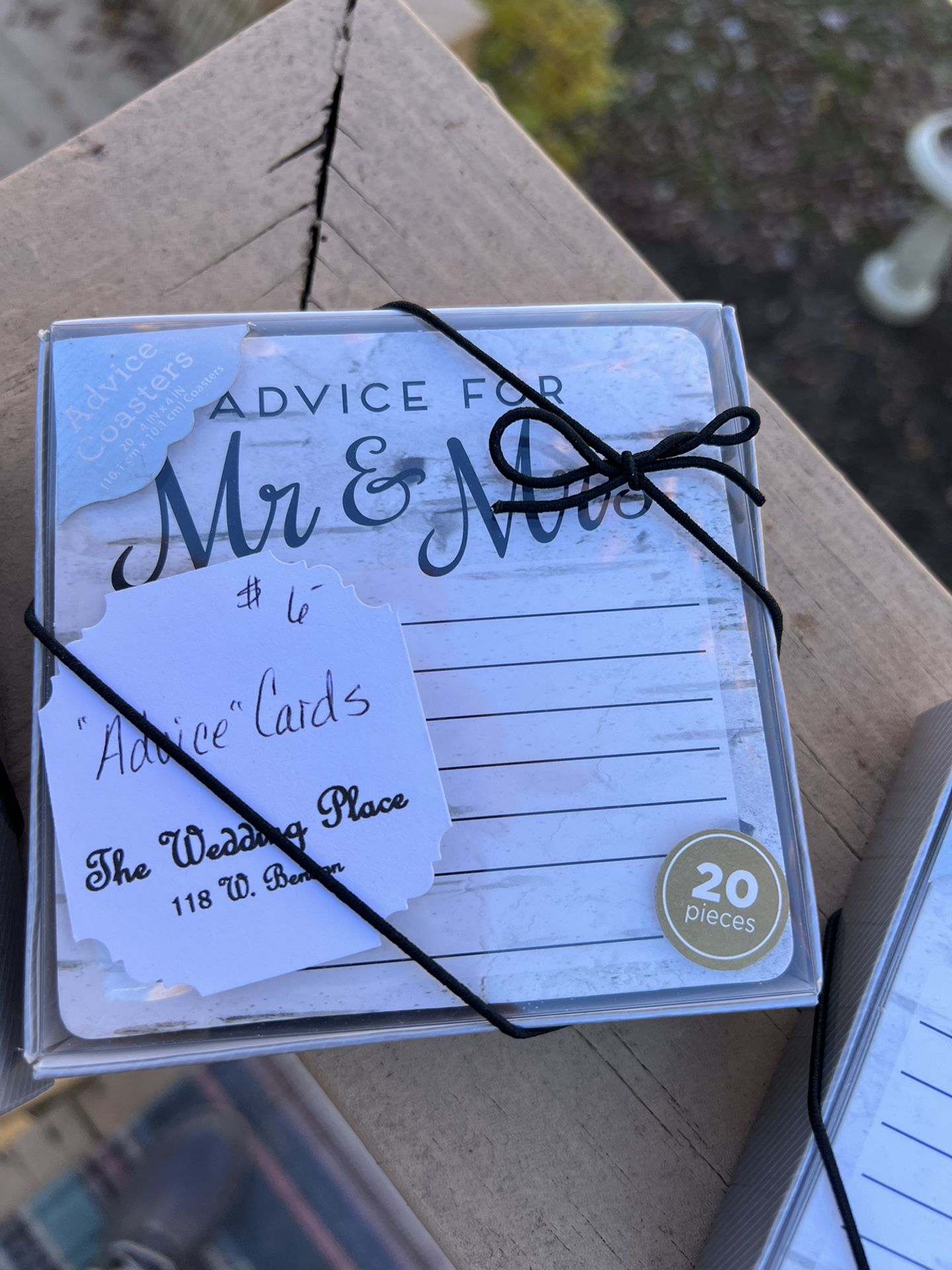 Wedding Advice Coasters 