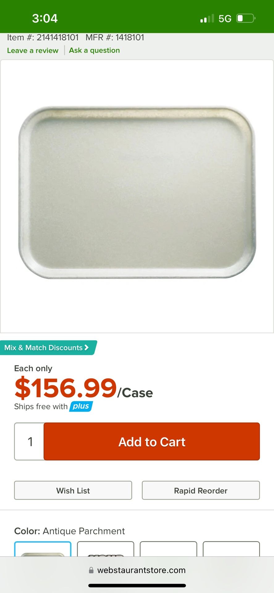 Food trays