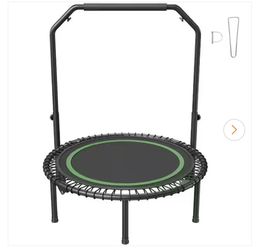 Foldable mini trampoline 40" fitness rebounder