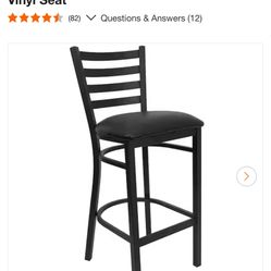 🔥 Set of 4 – NEW Modern Black Bar Stools (Restaurant Quality) 🔥