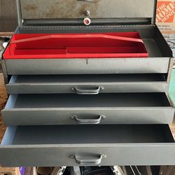 Vintage craftsman three drawer top box toolbox