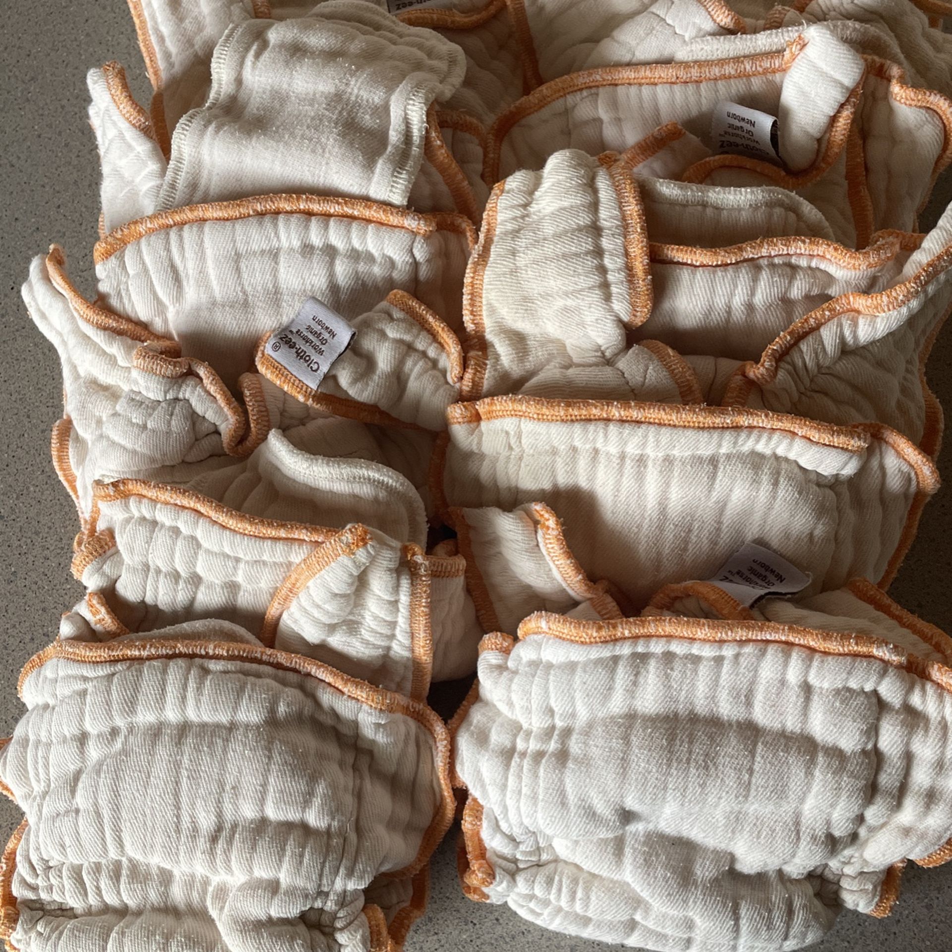 10 Organic Cloth Diapers