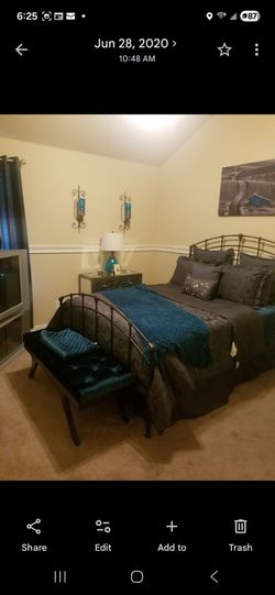 Iron bed frame