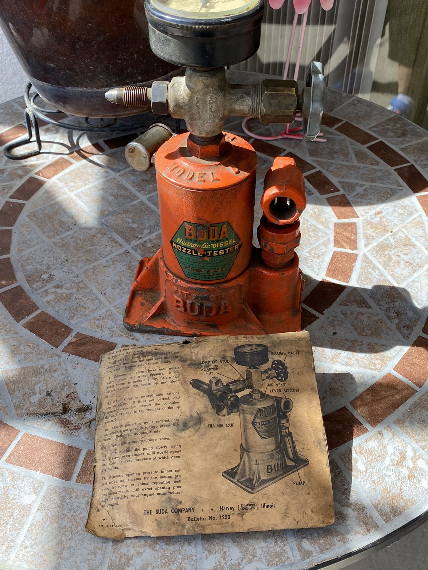 BUDA Hydraulic Diesel nozzle tester for Sale in Victorville, CA OfferUp