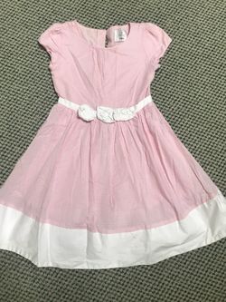 GIRLS PINK COTTON GYMBOREE SUMMER DRESS SZ 8-10